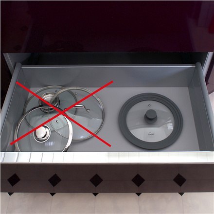 Stoneline | 13705 | Lid set of 2 | Lid | Diameter 16/18/20 and 24/26/28 cm | Transparent