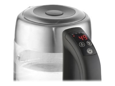 Adler | Czajnik | AD 1247 NEW | Z elektronicznym sterowaniem | 1850 - 2200 W | 1,7 L | Stal nierdzewna, szkło | Obrotowa podstaw