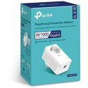 TP-LINK | AV1000 Gigabit Passthrough Powerline Adapter | TL-PA7017P | 1000 Mbit/s | Porty Ethernet LAN (RJ-45) 1 | Brak Wi-Fi |