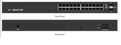 Ubiquiti | EsgeSwitch | ES-24-Lite | Web managed | Rackmountable | 1 Gbps (RJ-45) ports quantity 24 | SFP ports quantity 2