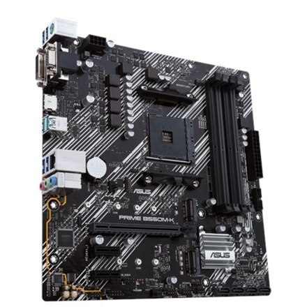 Asus | PRIME B550M-K | Gniazda pamięci 4 | Chipset AMD B | Micro ATX | Rodzina procesorów AMD | Gniazdo procesora AM4 | DDR4