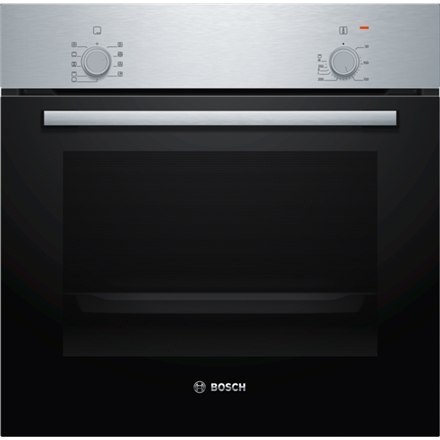 Bosch | HBF010BR3S | Piekarnik | 66 L | Wielofunkcyjny | Ręczny | Pokrętła | Wysokość 59,5 cm | Szerokość 59,4 cm | Stal szlache