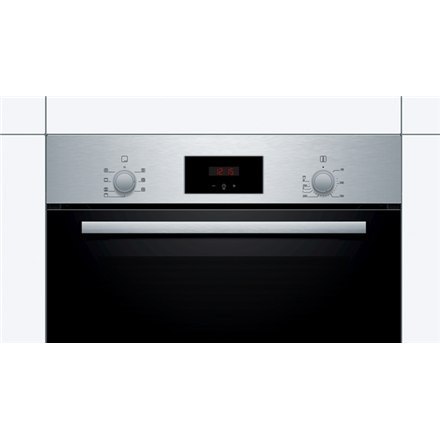 Bosch | HBF113BR1S | Piekarnik | 66 L | Wielofunkcyjny | Ręczny | Elektroniczny | Funkcja pary | Tak | Wysokość 59,5 cm | Szerok