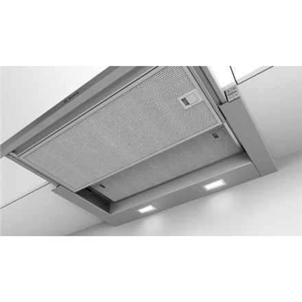Bosch | Hood Serie 4 | DFM064A53 | Energy efficiency class A | Telescopic | Width 60 cm | 270 m³/h | Push Buttons | Silver | LED