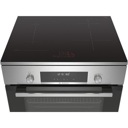 Bosch | Kuchenka | HLS79W351U Seria 6 | Typ płyty indukcyjna | Typ piekarnika elektryczna | Stal szlachetna | Szerokość 60 cm |