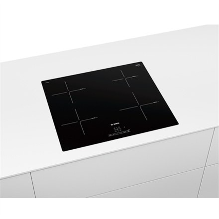 Bosch | PIE601BB5E | Serie 4 Induction hob | Induction | Number of burners/cooking zones 4 | Touch | Timer | Black