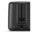 Bosch | TAT3P423 | DesignLine Toaster | Power 970 W | Number of slots 2 | Housing material Stainless steel | Black