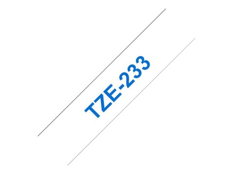 Brother | 233 | Laminated tape | Thermal | Blue on white | Roll (1.2 cm x 8 m)