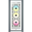 Corsair | ATX PC Smart Case | 5000X RGB | Okno boczne | Biały | Mid-Tower | Zasilacz w zestawie Nie | ATX