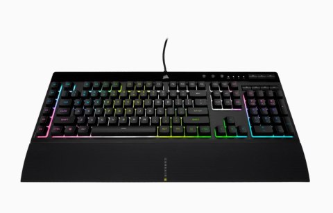 Corsair | Rubber Dome | K55 RGB PRO XT | Gaming Keyboard | Gaming Keyboard | RGB LED light | US | Wired | Black