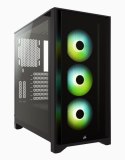 Corsair | Tempered Glass Mid-Tower ATX Case | iCUE 4000X RGB | Side window | Mid-Tower | Black | Power supply included No | ATX