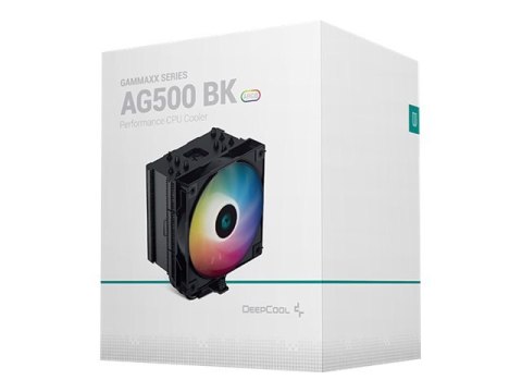 Deepcool | Chłodzenie CPU | AG500 BK ARGB | Czarne | Intel, AMD