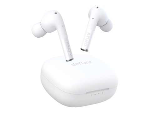 Defunc | Słuchawki douszne | Prawdziwa rozrywka | Wbudowany mikrofon | Bluetooth | Bezprzewodowy | Biały