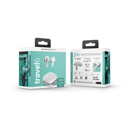 Energy Sistem Earphones True Wireless Travel 6 ANC Moon Energy Sistem | Travel 6 ANC | True Wireless Earphones | Wireless | In-e