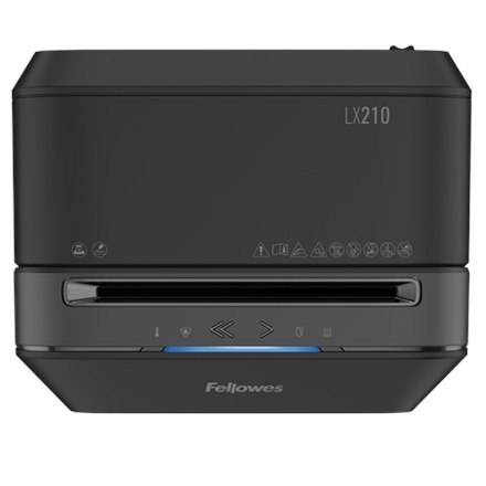 Fellowes | LX210 | Mini-cut | Shredder | P-4 | T-4 | Credit cards | Staples | Paper clips | Paper | 23 litres | Black