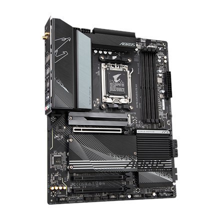 Gigabyte | X670 AORUS ELITE AX 1.0A M/B | Rodzina procesorów AMD | Gniazdo procesora AM5 | DDR5 DIMM | Gniazda pamięci 4 | Obsłu