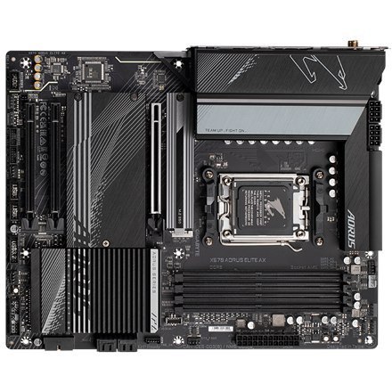 Gigabyte | X670 AORUS ELITE AX 1.0A M/B | Rodzina procesorów AMD | Gniazdo procesora AM5 | DDR5 DIMM | Gniazda pamięci 4 | Obsłu