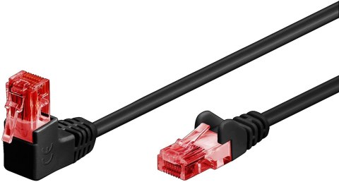 Goobay | CAT 6 | Kabel krosowy | Skrętka nieekranowana (UTP) | Męski | RJ-45 | Męski | RJ-45 | Czarny | 1 m