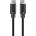 Goobay | USB-C cable | Male | 24 pin USB-C | Male | Black | 24 pin USB-C | 1 m
