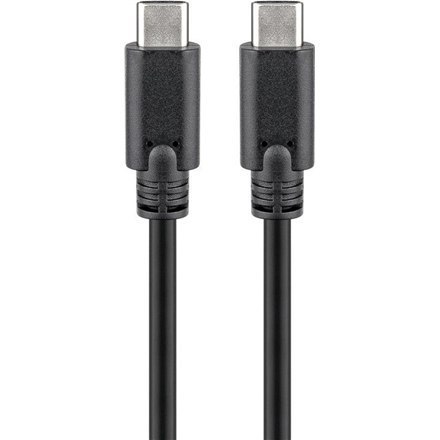 Goobay | USB-C cable | Male | 24 pin USB-C | Male | Black | 24 pin USB-C | 1 m