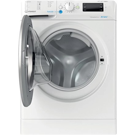 INDESIT | BDE 86435 9EWS EU | Washing machine with Dryer | Energy efficiency class D | Front loading | Washing capacity 8 kg | 1