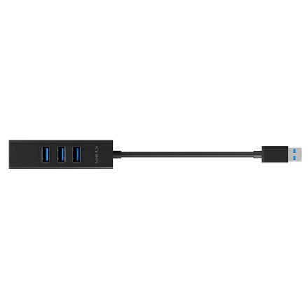 Raidsonic | 4-portowy koncentrator z USB 3.0 Type-A, Type-C, Gigabit LAN | Icy Box IB-HUB1419-LAN