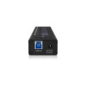 Raidsonic | 7-port hub with USB Type-A interface and 1x charging port | IB-AC618