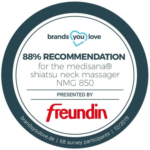 Masażer szyi Medisana Comfort shiatsu NMG 850 kolor: szary / srebrny