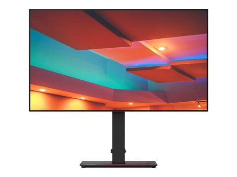 Monitor Lenovo ThinkVision P27h-20 27 ", IPS, QHD, 2560 x 1440, 16:9, 6 ms, 350 cd/m?, Głośniki, Czarny, Porty Ethernet i HDMI