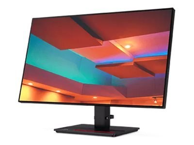Monitor Lenovo ThinkVision P27h-20 27 ", IPS, QHD, 2560 x 1440, 16:9, 6 ms, 350 cd/m?, Głośniki, Czarny, Porty Ethernet i HDMI