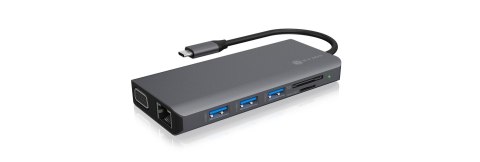 Raidsonic | USB Type-C Notebook DockingStation | IB-DK4070-CPD | Stacja dokująca | Ilość portów USB 3.0 (3.1 Gen 1) | Ilość port
