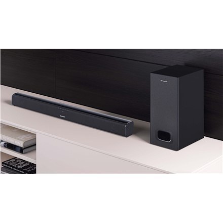 Sharp | HT-SBW110 2.1 Slim Soundbar | AUX in | Bluetooth | Black | W | No | Wireless connection