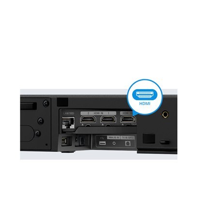 Sony | HT-ZF9 3.1CH Sound Bar With Wi-Fi and Bluetooth | USB port | Bluetooth | Black | No | Wi-Fi | Wireless connection