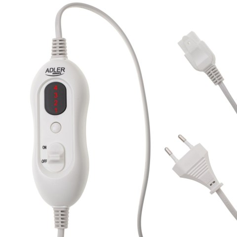 Adler | Pas grzewczy na lędźwiach | AD 7437 | Liczba poziomów ogrzewania 4 | Liczba osób 1 | Zdalne sterowanie | 100 W | Jasnosz