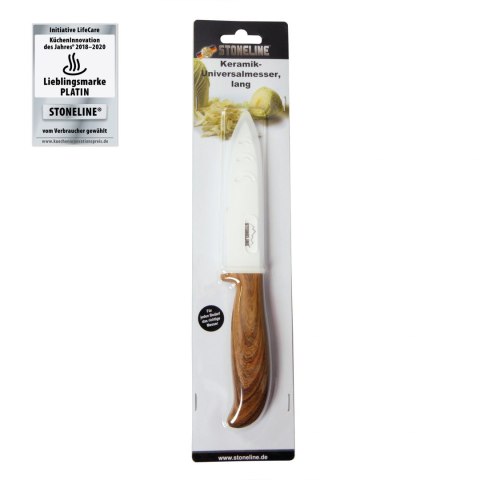 Stoneline | Back to Nature Universal Knife | 18314 | Ceramic knife | White/Wood | 1 pc(s)