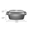 Stoneline | Roasting pot | 7947 | 2.7+5.6 L | Aluminium | Anthracite | Lid included | Pot