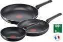 TEFAL | B5569153 | Zestaw Naczyń Kuchennych Simple Cook 3 Sztuki | Smażenie | Średnica 20 / 24 / 28 cm | Stała rączka