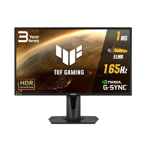 Asus | Gaming LCD | VG27AQ | 27 " | IPS | WQHD | 16:9 | 165 Hz | 1 ms | 2560 x 1440 pikseli | 350 cd/m² | Porty HDMI w ilości 2