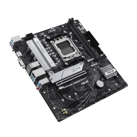 Asus | PRIME B650M-K | Rodzina procesora AMD | Gniazdo procesora AM5 | DDR5 | Obsługiwane interfejsy dysków twardych SATA, M.2 |
