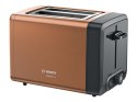 Bosch | DesignLine Toaster | TAT4P429 | Power 970 W | Number of slots 2 | Housing material Stainless Steel | Copper/Black
