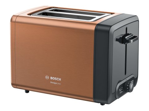 Bosch | DesignLine Toaster | TAT4P429 | Power 970 W | Number of slots 2 | Housing material Stainless Steel | Copper/Black