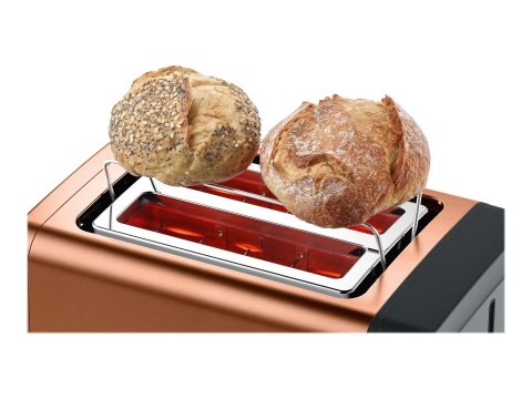 Bosch | DesignLine Toaster | TAT4P429 | Power 970 W | Number of slots 2 | Housing material Stainless Steel | Copper/Black