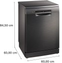 Bosch | Zmywarka | SMS4EMC06E | Wolnostojąca | Szerokość 60 cm | Liczba kompletów naczyń 14 | Liczba programów 6 | Klasa efektyw