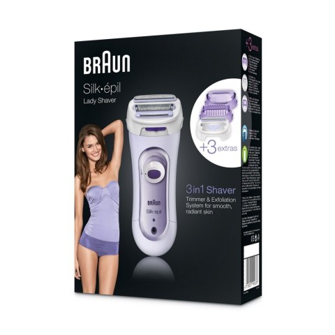 Braun | Depilator | Silk-épil LS5560 | Czas pracy (maks.) 40 min | Żywotność żarówki (błyski) Nie dotyczy | Liczba poziomów mocy