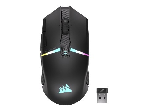 Corsair | Mysz dla graczy | NIGHTSABRE RGB | Bezprzewodowa | Bluetooth, 2,4 GHz | Czarna