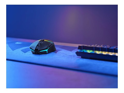 Corsair | Mysz dla graczy | NIGHTSABRE RGB | Bezprzewodowa | Bluetooth, 2,4 GHz | Czarna