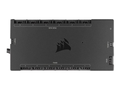 Corsair iCUE COMMANDER CORE XT - Inteligentny Kontroler Oświetlenia RGB i Prędkości Wentylatorów - Czarny