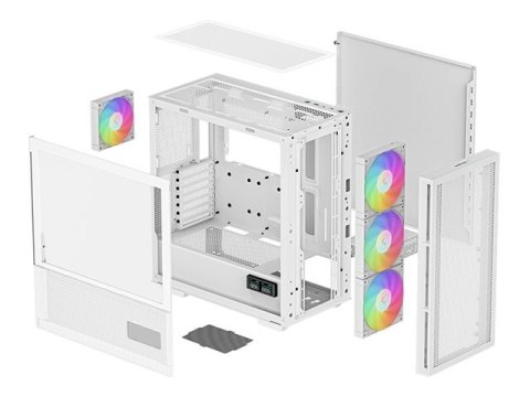 Deepcool | MID TOWER CASE | CH560 Digital | Side window | White | Mid-Tower | Power supply included No | ATX PS2