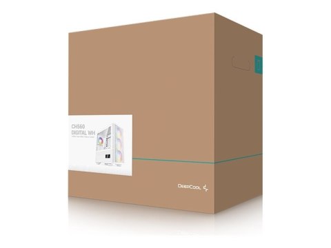 Deepcool | MID TOWER CASE | CH560 Digital | Side window | White | Mid-Tower | Power supply included No | ATX PS2