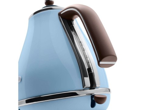 Delonghi Kettle KBOV 2001.AZ Standard 2000 W 1.7 L Stainless steel 360° rotational base Azure